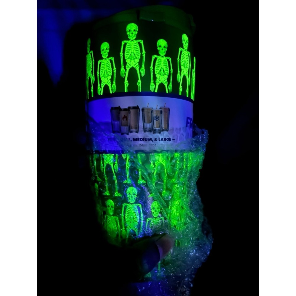 NIB Frost Buddy Shake My Bones To-Go Buddy -Glows in Dark as pictured